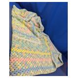 (1) Multicolor Crochet Blanket