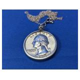 (1) 1964 U.S. Washington Quarter Bezel Pendant