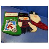 (3) Christmas Decorative Stockings