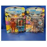 (2) Star Trek TNG Action Figures