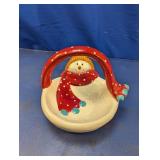 (1) St. Nicholas Square Snowman Dish