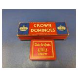 (2) Crown Dominoes & Bible Quiz Game Lot