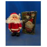 (1) 9" Walking Santa Claus Figure