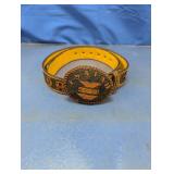 (1) Leather Belt with Isaiah 40:31 Buckle