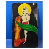 (1) Enamel Bird Wall Art Plaque