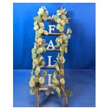 (1) Wooden "Fall" Ladder Wall Decor
