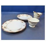 (4) Harmony House Petite Rose China Pieces