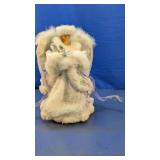 (1) White Angel Tree Topper Figurine