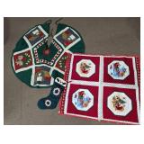(3) Christmas Quilted Décor Lot