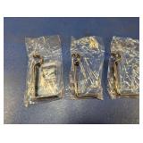 (3) Metal Hooks in Plastic Packaging