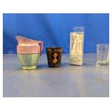 (4) Assorted Drinkware and Silicone Straw