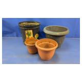 (4) Plastic Garden Planters