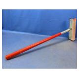 (1) Red Handle Window Squeegee with Sponge Head