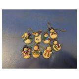 (8) Snowman Christmas Ornaments