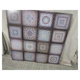 (1) Decorative Geometric Wall Art Panel