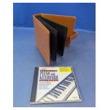 (2) eMedia Piano Lessons CD and Brown CD Holder