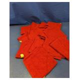 (13) Red Washcloths  Holiday Towels