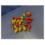 (1) Glitter Christmas Bulb Ornaments Lot