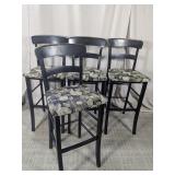 (4) Upholstered Counter-Height Chairs