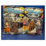(2) Playmates Star Trek TNG Action Figures