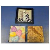 (3) Decorative Square Wall Tiles