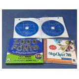 (4) Software CDs Print Fonts ClipArt Set