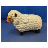 (1) Ceramic Sheep Cookie Jar