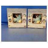 (2)Sets of Hand-Painted Stoneware Salad/Dessert