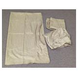 Luxury Gold Crinkled Taffeta Curtain Lot
