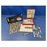 (1) Holiday Card & Envelope Set with Stickers Lot