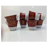(8) Chris Madden Coffee Cups