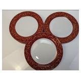 (8) Chris Madden Dinner Plates