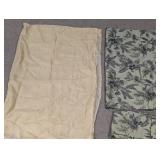 (2) Styles of Fabric Panels/Curtains Trio