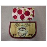 (2) Cafe Au Lait & Apple Kitchen/Bath Mat Duo
