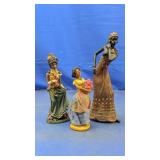 (3) Decorative Female Figurines