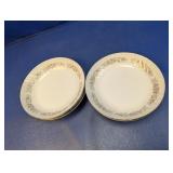 (6) Teahouse Rose Dansico Fine China Plates