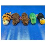 (5) "Flipazoo" Miniature Plush Toys Lot