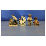 (4) Children Figurines