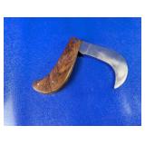 (1) Folding Curved-Blade Knife