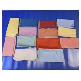 (13) Assorted Multi-Color Cloth Napkins