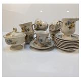 (17) Mikasa Heritage Floral Tea Set