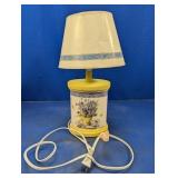 (1) Table Lamp with Floral Design