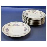 (8) Mikasa Fine Ivory Provencal Saucers