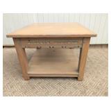 (1) Wooden Side Table