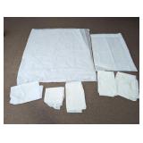 White Sheer & Liner Curtain Panels Lot