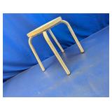 Vintage Industrial White Stool