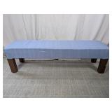 (1) Upholstered Wooden Bench