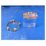 (2) Contemporary Translucent Band Bracelets