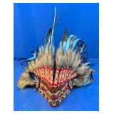 Decorative Feathered War Bonnet Style Headdress