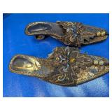 Ornate Beaded Mule Sandals